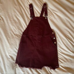 Plum Overalls Dress